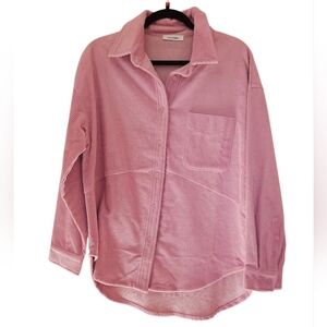 Ensemble Oversized Corduroy Jacket, Pink, Size Medium, NWOT